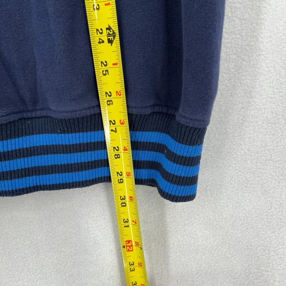 Adidas Oklahoma City Thunder Pullover Hoodie Mens Size Large Blue Quilted Fleece